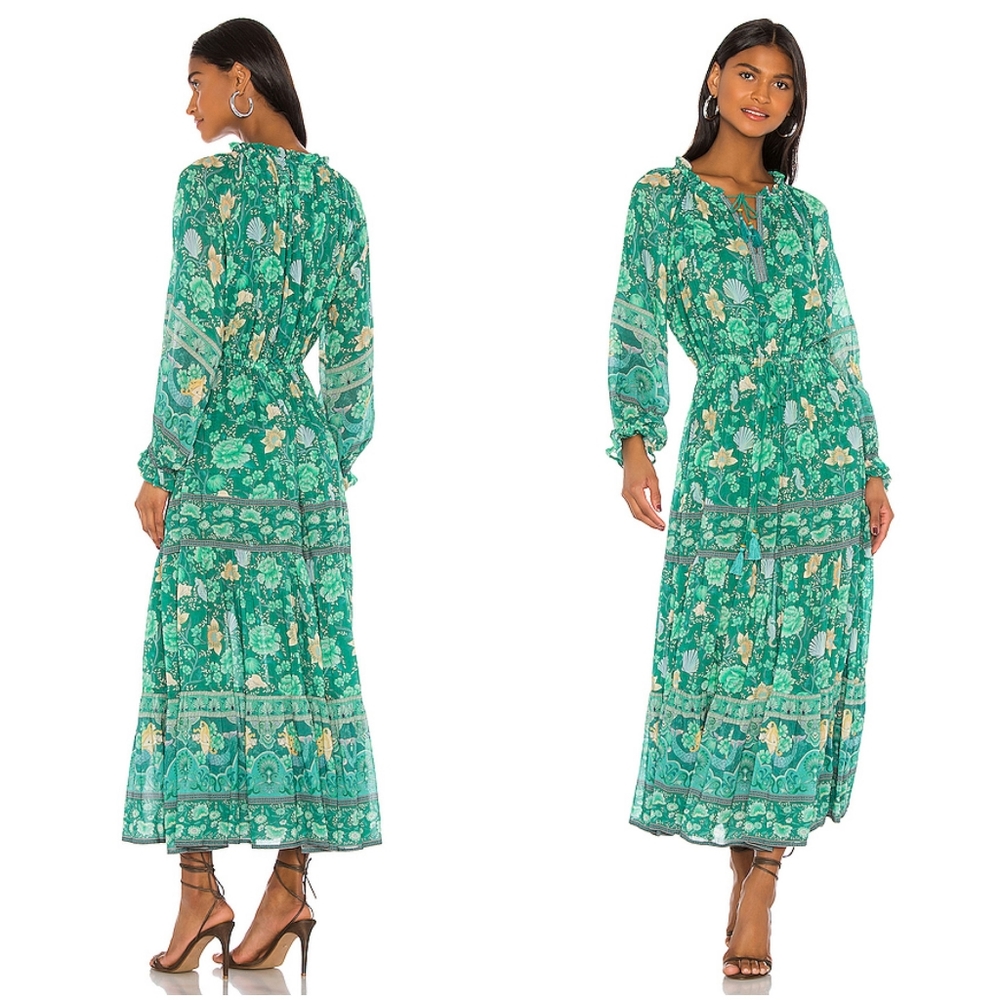 New spell designs revolve seashell green gown XS